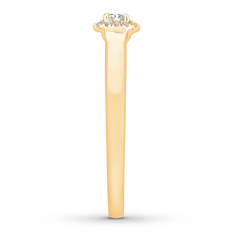 Diamond Engagement Ring 5/8 carat tw Round 14K Yellow Gold