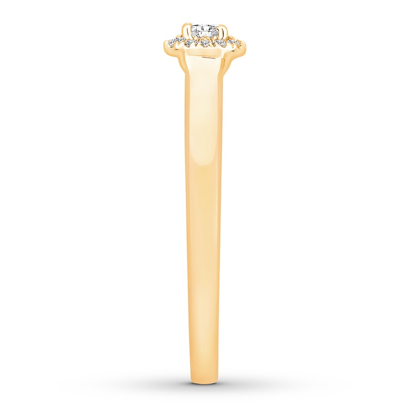 Diamond Engagement Ring 5/8 carat tw Round 14K Yellow Gold