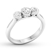 Thumbnail Image 3 of Diamond 3-Stone Ring 1 ct tw Round 14K White Gold
