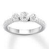 Thumbnail Image 0 of Diamond 3-Stone Ring 1 ct tw Round 14K White Gold