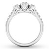 Thumbnail Image 1 of Diamond 3-Stone Ring 1 ct tw Round 14K White Gold