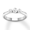 Thumbnail Image 0 of Diamond 3-Stone Ring 1/2 ct tw Round 14K White Gold