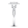 Thumbnail Image 2 of Diamond Engagement Ring 7/8 ct tw Oval/Round 14K White Gold