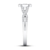 Thumbnail Image 2 of Diamond Engagement Ring 5/8 ct tw Oval/Round 14K White Gold