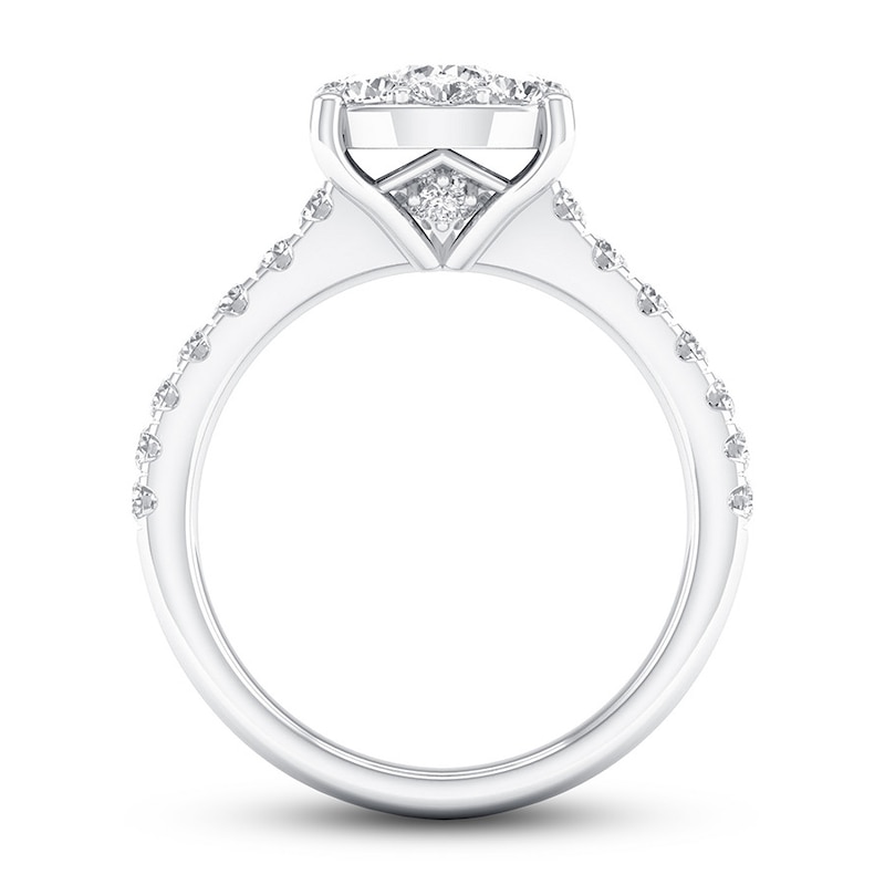 Main Image 2 of Diamond Engagement Ring 1 1/5 ct tw Round 14K White Gold