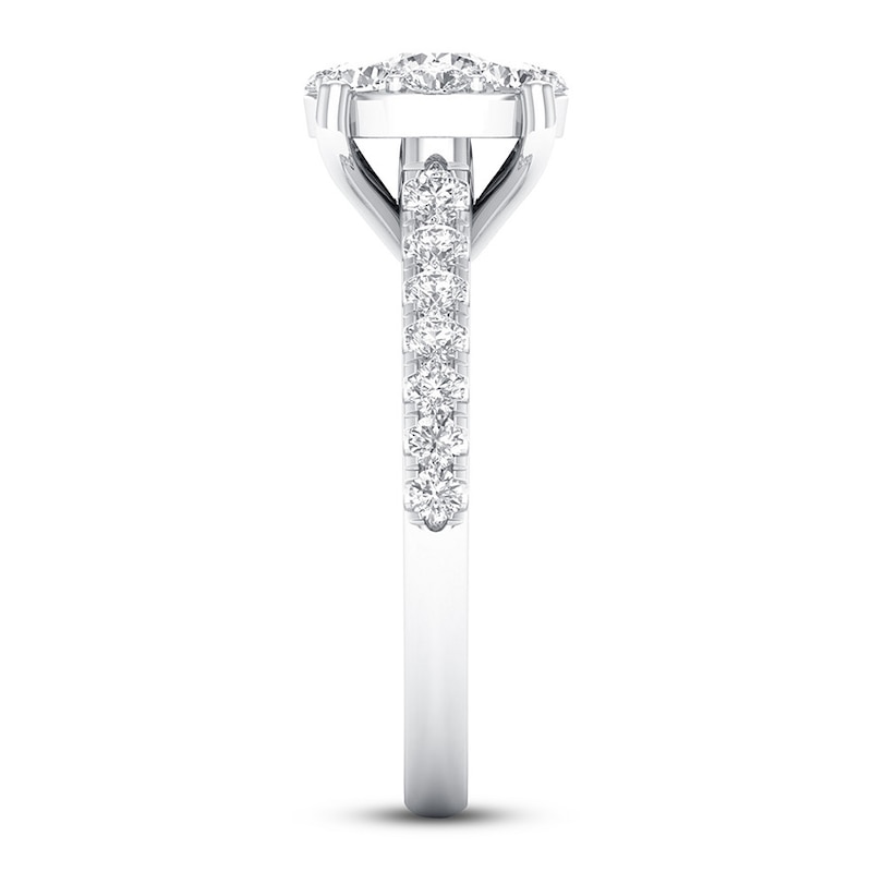 Main Image 3 of Diamond Engagement Ring 1 1/5 ct tw Round 14K White Gold
