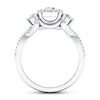Thumbnail Image 1 of Diamond Engagement Ring 1 ct tw Round 14K White Gold 8.2mm