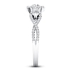 Thumbnail Image 3 of Diamond Engagement Ring 1 ct tw Round 14K White Gold 8.2mm