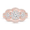 Thumbnail Image 2 of Diamond 3-Stone Ring 1 1/5 ct tw Round-cut 14K Rose Gold