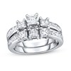 Diamond Bridal Set 1-3/4 ct tw Princess-cut 14K White Gold