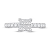 Thumbnail Image 1 of Diamond Engagement Ring 1 ct tw Princess/Round 14K White Gold