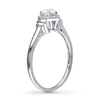 Thumbnail Image 2 of Diamond Engagement Ring 1/2 ct tw Heart-Shaped 14K White Gold