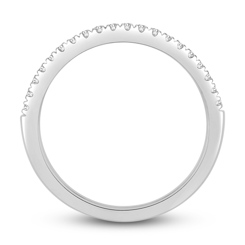 Main Image 8 of Diamond Bridal Set 5/8 ct tw Princess-cut 14K White Gold