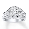 Thumbnail Image 1 of Diamond Engagement Ring 1-1/2 ct tw Round-cut 14K White Gold