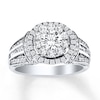 Thumbnail Image 0 of Diamond Engagement Ring 1-1/2 ct tw Round-cut 14K White Gold