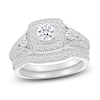 Thumbnail Image 1 of Diamond Bridal Set 7/8 ct tw Round-cut 14K White Gold