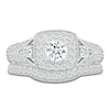 Thumbnail Image 1 of Diamond Bridal Set 7/8 ct tw Round-cut 14K White Gold