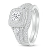 Thumbnail Image 3 of Diamond Bridal Set 7/8 ct tw Round-cut 14K White Gold