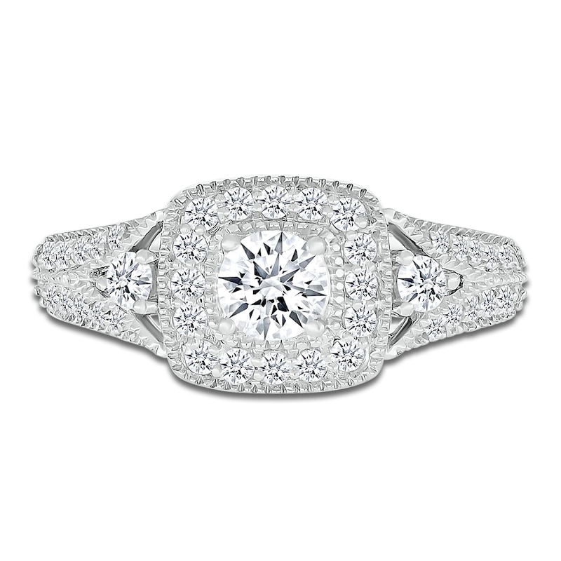 Diamond Bridal Set 7/8 ct tw Round-cut 14K White Gold