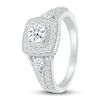 Thumbnail Image 7 of Diamond Bridal Set 7/8 ct tw Round-cut 14K White Gold