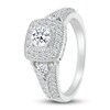 Thumbnail Image 7 of Diamond Bridal Set 7/8 ct tw Round-cut 14K White Gold