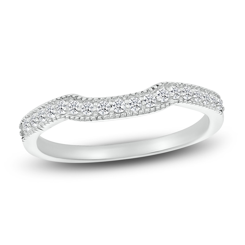 Main Image 9 of Diamond Bridal Set 7/8 ct tw Round-cut 14K White Gold