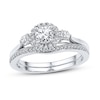 Thumbnail Image 1 of Diamond Bridal Set 5/8 ct tw Round-cut 14K White Gold