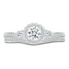 Thumbnail Image 2 of Diamond Bridal Set 5/8 ct tw Round-cut 14K White Gold