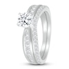 Thumbnail Image 3 of Diamond Bridal Set 7/8 ct tw Round-cut 14K White Gold