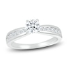 Thumbnail Image 4 of Diamond Bridal Set 7/8 ct tw Round-cut 14K White Gold