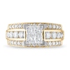 Thumbnail Image 2 of Diamond Engagement Ring 2-5/8 ct tw Princess/Round 14K Yellow Gold