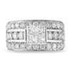 Thumbnail Image 3 of Diamond Engagement Ring 3-1/2 ct tw Princess/Round 14K White Gold
