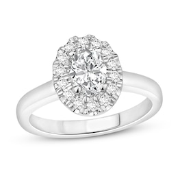 Diamond Engagement Ring 1/2 ct tw Round 14K White Gold