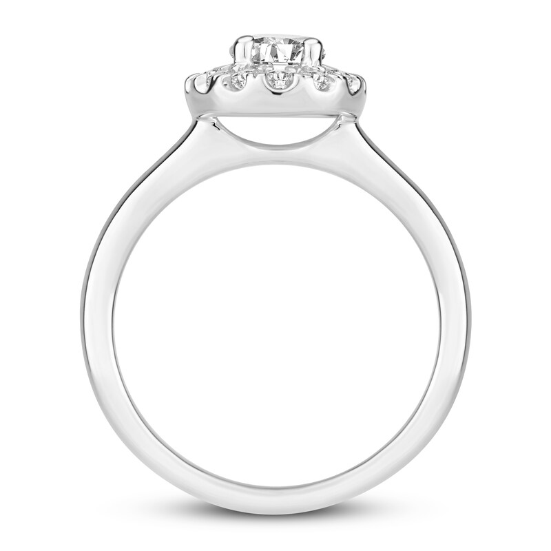 Diamond Engagement Ring 1/2 ct tw Round 14K White Gold