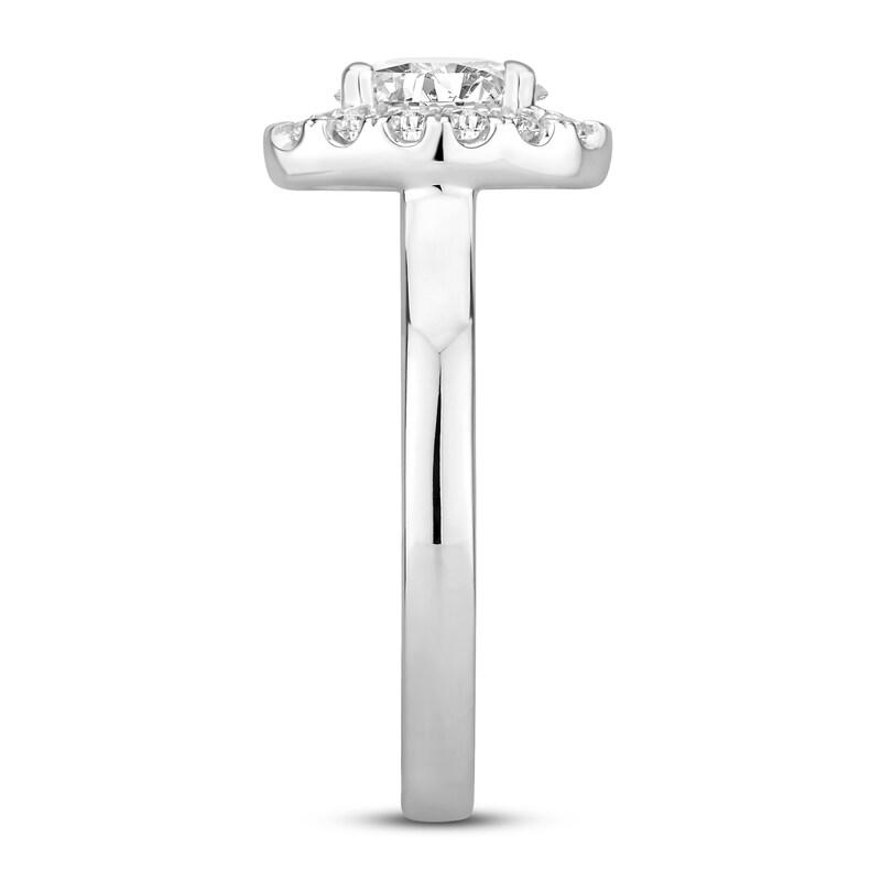 Main Image 3 of Diamond Engagement Ring 1/2 ct tw Round 14K White Gold