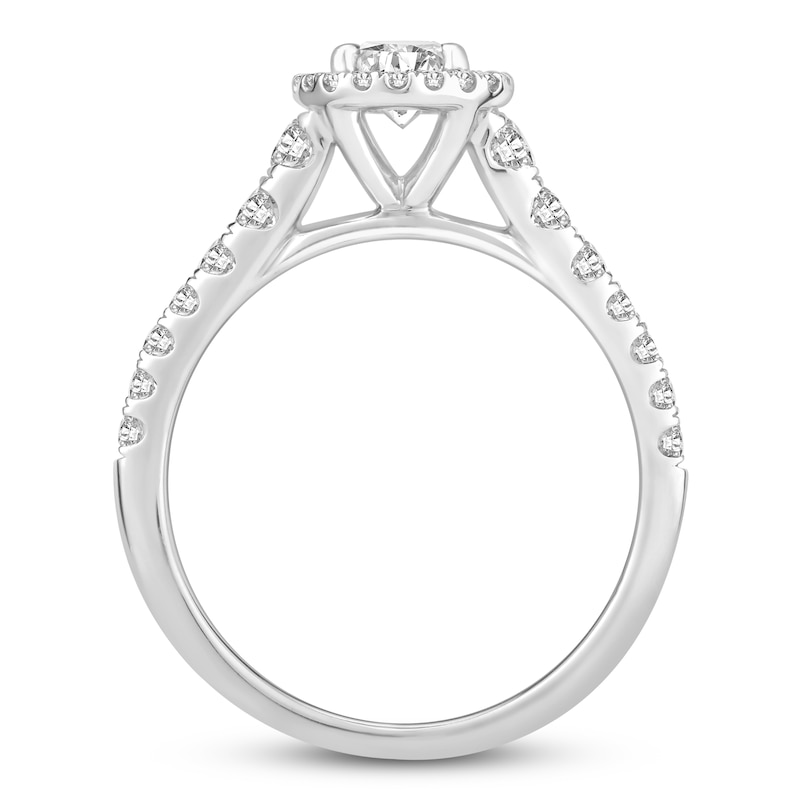 Main Image 3 of Diamond Engagement Ring 7/8 ct tw Round 14K White Gold