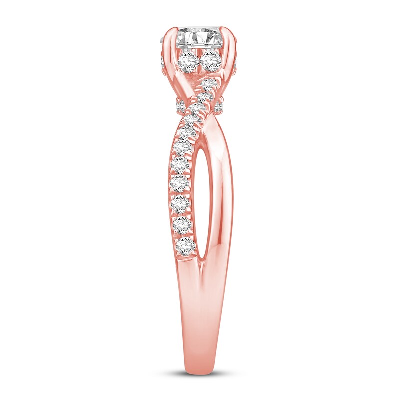 Main Image 3 of Diamond Engagement Ring 1 ct tw Round 14K Rose Gold