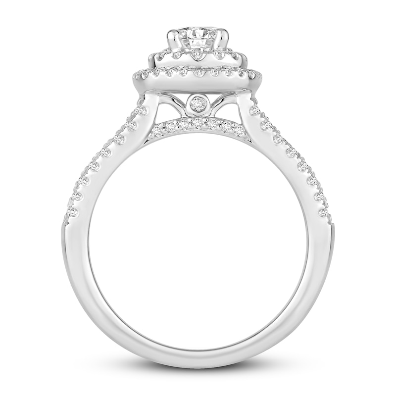 Diamond Engagement Ring 7/8 ct tw Round 14K White Gold