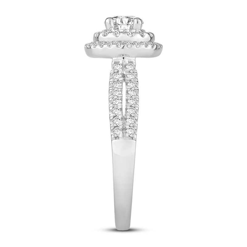 Main Image 3 of Diamond Engagement Ring 7/8 ct tw Round 14K White Gold