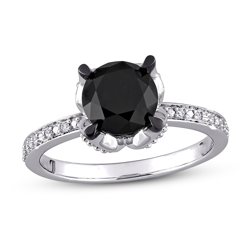 Black Diamond Engagement Ring 2 ct tw 14K White Gold | Jared