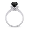 Thumbnail Image 2 of Black Diamond Engagement Ring 2 ct tw 14K White Gold