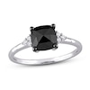 Thumbnail Image 0 of Black Diamond Engagement Ring 1 1/4 ct tw 14K White Gold
