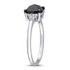 Thumbnail Image 2 of Black Diamond Engagement Ring 1 1/4 ct tw 14K White Gold