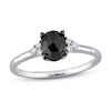 Thumbnail Image 1 of Black Diamond Engagement Ring 1 ct tw 14K White Gold