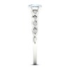 Thumbnail Image 3 of Natural Aquamarine Engagement Ring 1/15 ct tw Diamonds 14K White Gold