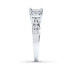 Thumbnail Image 2 of Diamond 3-Stone Ring 1 ct tw Princess-cut 14K White Gold