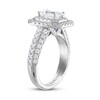 Thumbnail Image 1 of Vera Wang WISH Diamond Engagement Ring 2 1/4 ct tw Emerald/Round 14K White Gold