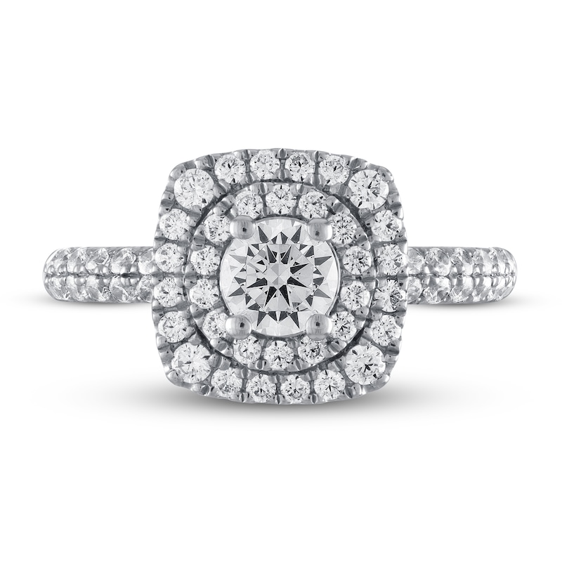 Main Image 3 of Diamond Wedding Ring 1 1/8 ct tw Round 14K White Gold