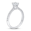 Thumbnail Image 1 of Diamond Engagement Ring 7/8 ct tw Cushion/Round 14K White Gold