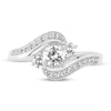 Thumbnail Image 3 of Three-Stone Diamond Engagement Ring 7/8 ct tw Round 14K White Gold